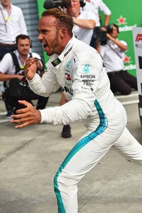xekx 31 08 02 09 2018 FIA Formula 1 Championship Formula 1 Grand Prix of Italy 2018 GP Italia Monza Pictured Winner 1 place Lewis Hamilton GBR 44 Mercedes AMG Petronas Motorsport Monza Italy eel-fotografie Eberhard Krieger
