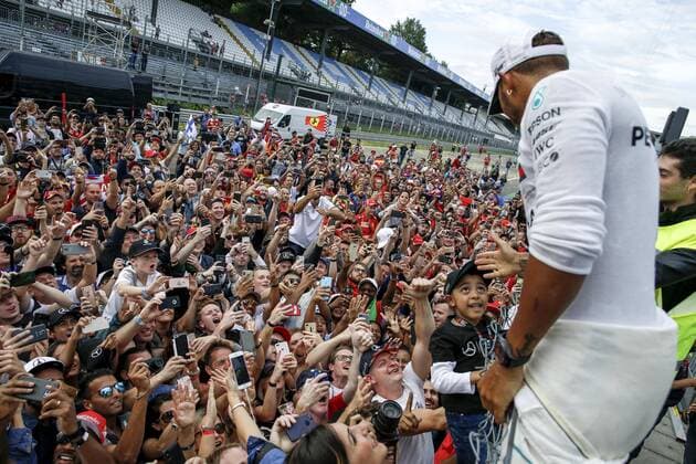 Motorsports: FIA Formula One World Championship WM Weltmeisterschaft 2018, Grand Prix of Italy, 44 Lewis Hamilton (GBR, Mercedes AMG Petronas Motorsport), Monza Italy