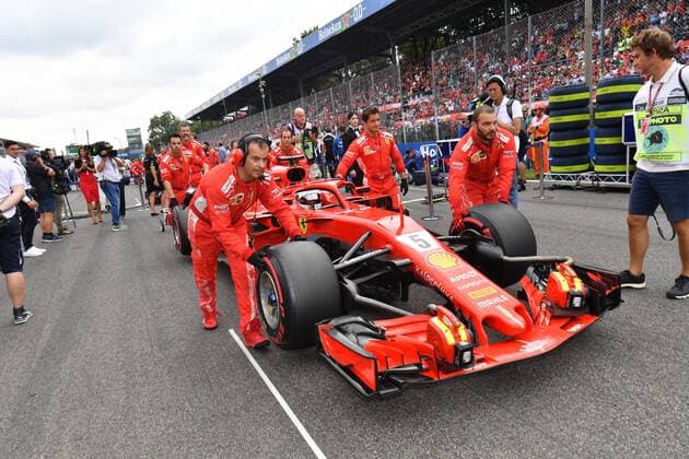 Vehicle by Sebastian Vettel Scuderia Ferrari Grand Prix of Italy Raceday 02 09 2018 ITA Grand Prix of Italy 02 09 2018 Monza Copyright: xEIBNER JerryxAndrex EP_EER