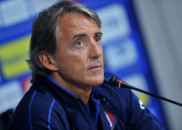Photo LaPresse - Jennifer Lorenzini 03 September 2018 Firenze (Italy) Soccer Italy Italian Football meeting - "Coverciano" - press conference PK Pressekonferenz Roberto Mancini In the pic: Roberto Mancini  Copyright: xJenniferxLorenzini LaPressex
