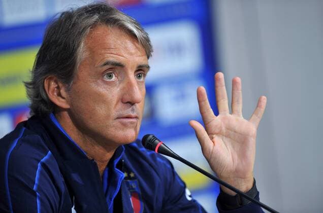 Photo LaPresse - Jennifer Lorenzini 03 September 2018 Firenze (Italy) Soccer Italy Italian Football meeting - "Coverciano" - press conference PK Pressekonferenz Roberto Mancini In the pic: Roberto Mancini  Copyright: xJenniferxLorenzini LaPressex