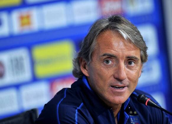 Photo LaPresse - Jennifer Lorenzini 03 September 2018 Firenze (Italy) Soccer Italy Italian Football meeting - "Coverciano" - press conference PK Pressekonferenz Roberto Mancini In the pic: Roberto Mancini  Copyright: xJenniferxLorenzini LaPressex