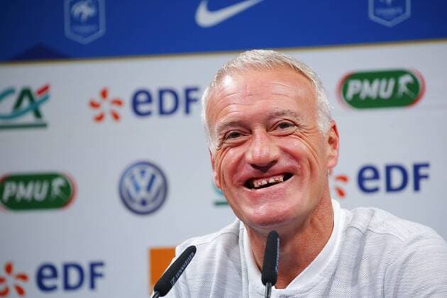 Didier Deschamps ( selectionneur de l equipe de France ) FOOTBALL : Conference de presse Didier Deschamps - Clairefontaine - 03 09 2018 StephenCaillet Panoramic 
