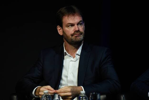 Bruno Martini ( manager general PSG ) HANDBALL : Conference de presse LNH - Paris - 03 09 2018 FedericoPestellini Panoramic 