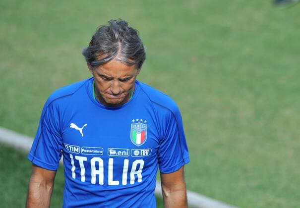 Fußball, Nationalteam Italien Training Photo LaPresse - Jennifer Lorenzini 03 September 2018 Firenze (Italy) Soccer Italy Italian Football meeting - "Coverciano" - training In the pic: Roberto Mancini  Copyright: xJenniferxLorenzini LaPressex