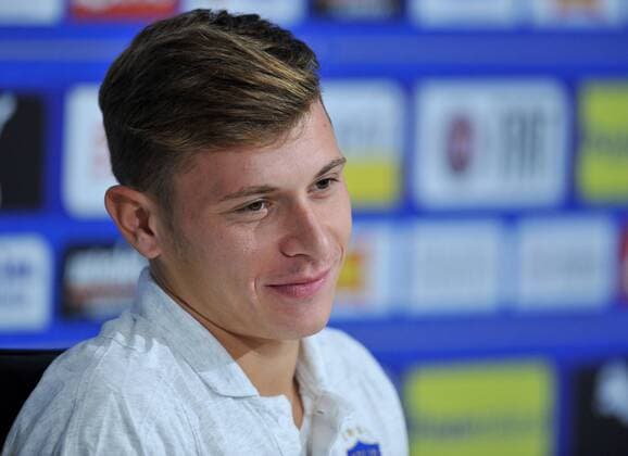 Photo LaPresse - Jennifer Lorenzini 04 September 2018 Firenze (Italy) Soccer Italy Italian Football meeting - "Coverciano" - press conference PK Pressekonferenz In the pic: Niccolo Barella  Copyright: xLaPresse JenniferxLorenzinix