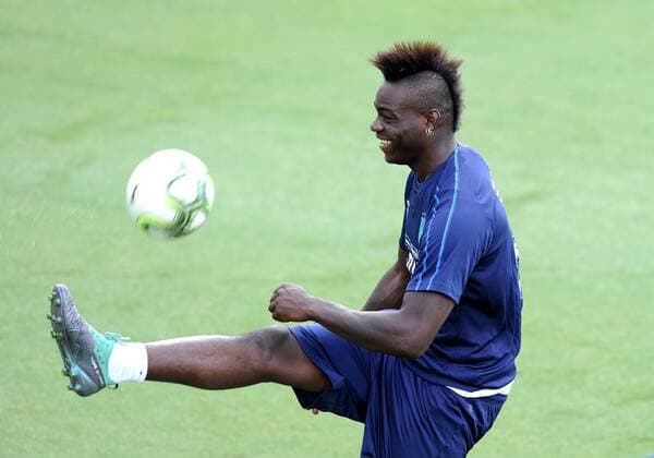 Fußball, Nationalteam Italien Training Photo LaPresse - Jennifer Lorenzini 04 September 2018 Firenze (Italy) Soccer Italy Italian Football meeting - "Coverciano" - training In the pic: Mario Balotelli  Copyright: xJenniferxLorenzini LaPressex