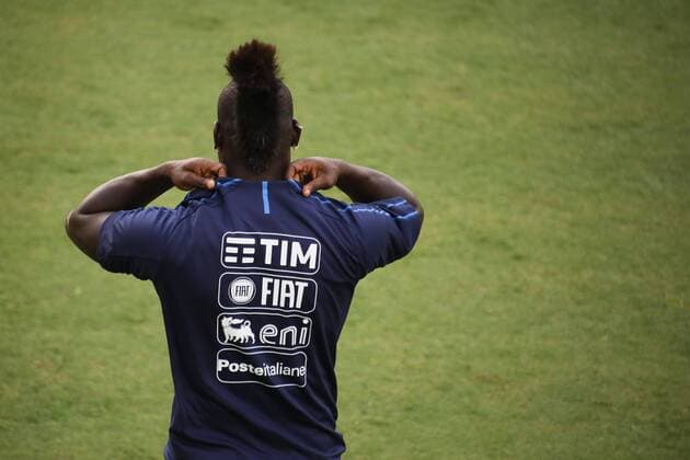 Fußball, Nationalteam Italien Training Balotelli Firenze 04-09-2018 Centro tecnico Coverciano Football - Calcio Raduno e allenamento della Nazionale italiana di calcio. Italian national team Nationalteam training. Foto Gianni Nucci Insidefoto giannixnucci