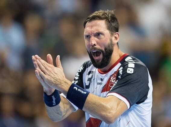 Tobias Karlsson 3 FLE Handball 1 Bundesliga Season 2018 2019 3 Round Füchse Berlin SG Flensburg Handewitt in Berlin Germany on 30 08 2018