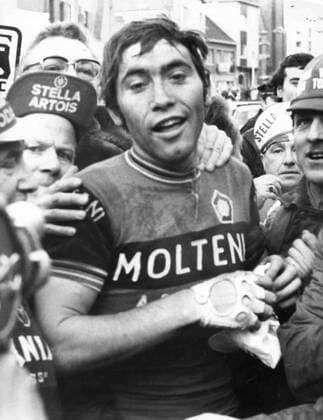 Cyclist Eddy Merckx wins the racen Gent - Wevelgem (BELGA ARCHIVES)  x85224604stx