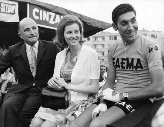 Cyclist Eddy Merckx and his wife Claudine (BELGA ARCHIVES)  x85224756stx