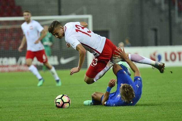 Fußball, U20 Länderspiel, Polen - Italien 06.09.2018 LODZ , STADION MIEJSKI WIDZEW LODZ MECZ , REPREZENTACJA U-20 POLSKA (POLAND) - WLOCHY ( ITALY ) PILKA NOZNA , TURNIEJ OSMIU NARODOW NZ. KACPER MICHALSKI FOTO RADOSLAW JOZWIAK CYFRASPORT NEWSPIX.PL --- Newspix.pl  CSRJ1392