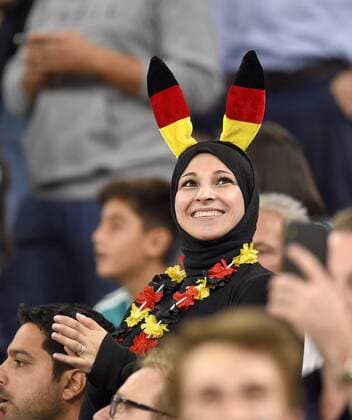 06 09 2018 Football UEFA Nations League 2018 2019 1 matchday in Munich in the Allianz Arena Germany France With a headscarf for Germany DFB and DFL regulations prohibit any use of images as image sequences or quasi video