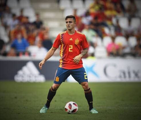 CORDOBA SPAIN SEPTEMBER 06 Pablo Maffeo player of the selection espa-ola Sub 21 during the party belonging to the classification Europeo 2019 facing Spain Albania New stadium Archangel 06th September 2018 Spain picture Cristobal Duenas Cordon Press  xCristobalxDuenasx xx