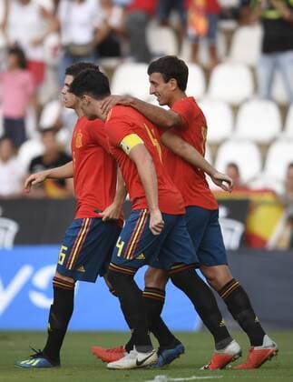 CORDOBA SPANIA SEPTEMBER 06 Oyarzabal player of the selection espa-ola Sub 21 during the party belonging to the classification Europeo 2019 facing Spain Albania New stadium Archangel 06th September 2018 Spain picture Cristobal Duenas Cordon Press  xCristobalxDuenasx xx