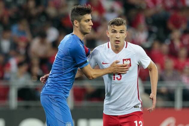 Fußball, U20 Länderspiel, Polen - Italien 06.09.2018 Lodz Pilka nozna Reprezentacja Polski U20 Turniej Osmiu Narodow Polska U20 - Wlochy U20 N z Kacper Michalski Foto Adam Starszynski PressFocus NEWSPIX.PL 06.09.2018 Lodz Football Polish national team Nationalteam U20 Eight Nations Tournament Poland U20 - Italy U20 Kacper Michalski Credit Adam Starszynski PressFocus --- Newspix.pl  20180906PF_AS067