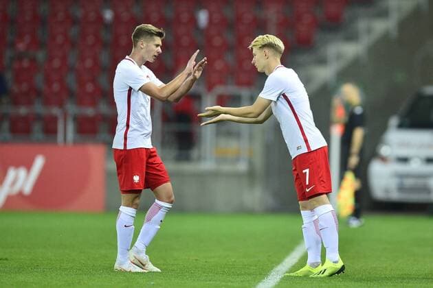 Fußball, U20 Länderspiel, Polen - Italien 06.09.2018 LODZ , STADION MIEJSKI WIDZEW LODZ MECZ , REPREZENTACJA U-20 POLSKA (POLAND) - WLOCHY ( ITALY ) PILKA NOZNA , TURNIEJ OSMIU NARODOW NZ. JAKUB BEDNARCZYK, MARCO DRAWZ FOTO RADOSLAW JOZWIAK CYFRASPORT NEWSPIX.PL --- Newspix.pl  CSRJ1409