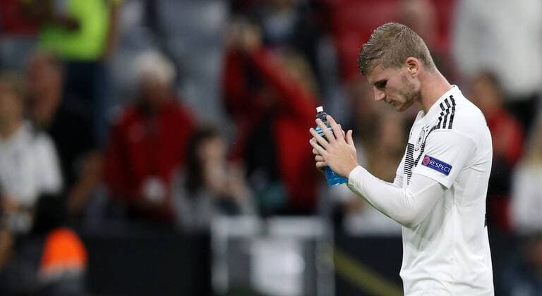 SOCCER - UEFA NL, GER vs FRA MUNICH,GERMANY,06.SEP.18 - SOCCER - UEFA Nations League, Germany vs France, international match Länderspiel Image shows the rejoicing of Timo Werner (GER). GEPAxpictures xThomasxBachun