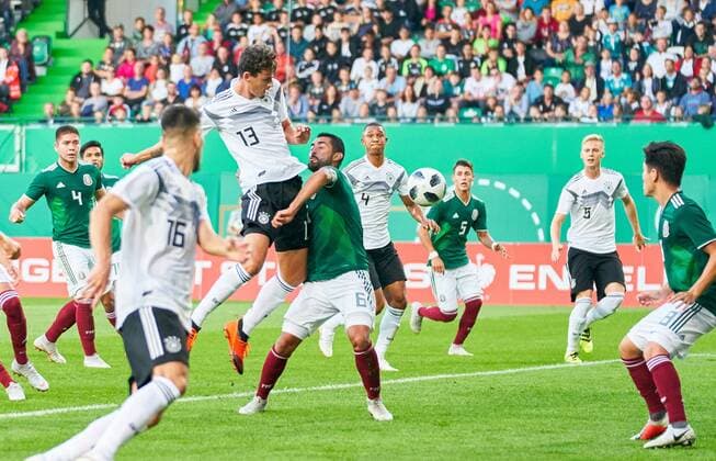 U21 U 21 Germany - Mexico, Soccer, Fürth, September 07, 2018 Janni SERRA, DFB U21 Nr.13 shoots his 1-0 goal U21 GERMANY - MEXICO Important: DFB regulations prohibit any use of photographs as image sequences and or quasi-video. Football Test match, Season 2018 2019, September 07, 2018 Fürth, Germany. Photographer: Peter Schatz MAGICS