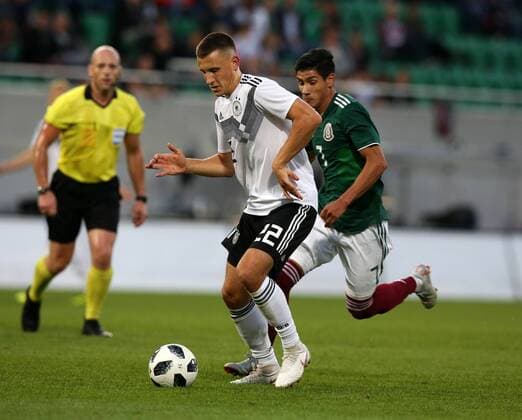 07 09 2018 Soccer Friendly Match International Friendlies Germany Mexico U21 DaMa DFB regulations prohibit any use of images as image sequences and or video Maximilian Eggestein 22 Germany U21 Uriel Antuna 7 Mexico Mexico U21