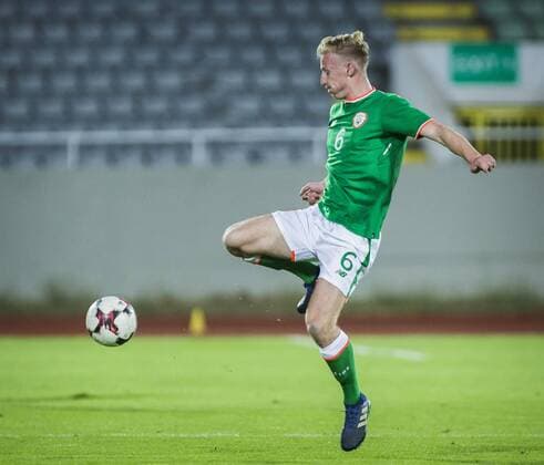 7th September, Olympic Stadium Adem Jashari, Mitrovice, Kosovo; UEFA Under 21 European Championship EM Europameisterschaft qualifier, Kosovo U21 U 21 versus Republic of Ireland U21; Henry Charsley of Republic of Ireland in action  ActionPlus12060710 NikolaxKrstic