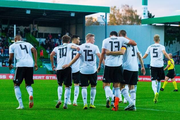Football U21 International match Germany Mexico on 07 09 2018 in Ronhof Sports Park Thomas Sommer in Fürth Torjubel to 1 0 by Janni Serra Germany DFB Regulations prohibit any use of images as image sequences or quasi video xMNx