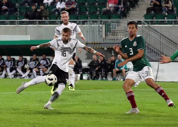 07 09 2018 Soccer Friendly Match International Friendlies Germany Mexico U21 DaMa DFB regulations prohibiting any use of images Marcel Hartel 18 Germany U21 with goal