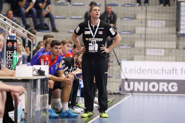 Jens Buerkle Coach HBW Balingen Weilstetten ASV Hamm vs HBW Balingen Weilstetten Handball 2 Bundesliga 07 09 2018 ASV Hamm Westphalia vs HBW Balingen Weilstetten Handball 2 Bundesliga 07 09 2018 Hamm Copyright: xEIBNER JanxStrohdiekx EP_JSK