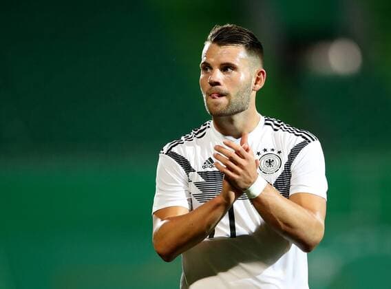 Germany Fürth Sportpark Ronhof Thomas Sommer 07 09 2018 Football Germany U 21 Mexico U 21 Picture lk Eduard Löwen Germany 17 DFB REGULATIONS PROHIBIT ANY USE OF PHOTOGRAPH AS IMAGE SEQUENCES AND OR QUASI VIDEO Copyright: HMBxMedia xHeikoxBecker