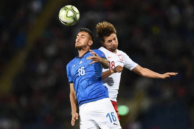 Fußball, Nations League, Italien - Polen Db Bologna 07 09 2018 - Uefa Nations League Italia-Polonia foto Daniele Buffa Image nella foto: Bartosz Bereszynski-Lorenzo Pellegrini 