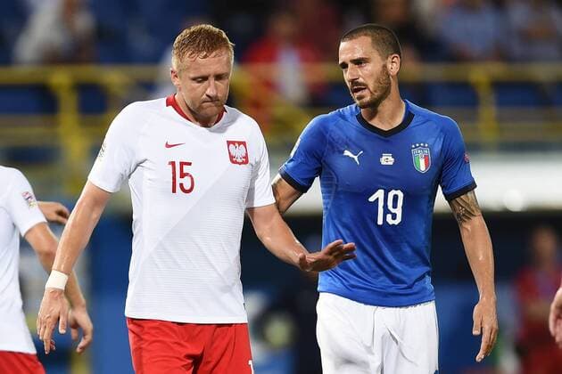 Fußball, Nations League, Italien - Polen Db Bologna 07 09 2018 - Uefa Nations League Italia-Polonia foto Daniele Buffa Image nella foto: Leonardo Bonucci-Kamil Glik 