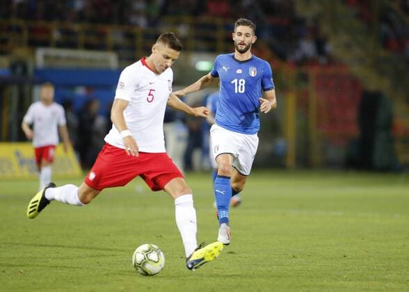 Fußball, Nations League, Italien - Polen September 7, 2018 - Bologna, Italy - Roberto Gagliardini during Uefa Nation League 2018 match between Italia v Polonia, in Bologna, on September 7, 2018 Italy v Poland - UEFA Nations League A  - ZUMAn230 20180907_zaa_n230_668 Copyright: xLorisxRosellix