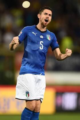 Fußball, Nations League, Italien - Polen Db Bologna 07 09 2018 - Uefa Nations League Italia-Polonia foto Daniele Buffa Image nella foto: esultanza gol Jorginho 