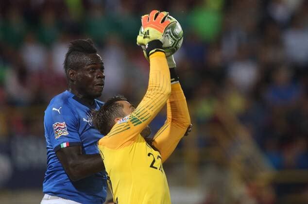 07.09.2018. Bologna, Italy:MARIO BALOTELLI, LUKASZ FABIANSKI in action during the match UEFA Nations League , Group 3, football match between ITALY V POLAND in DALL ARA STADIUM IN BOLOGNA.  Copyright: xMarcoxIacobuccix xIPAx xMarcoxIacobuccix
