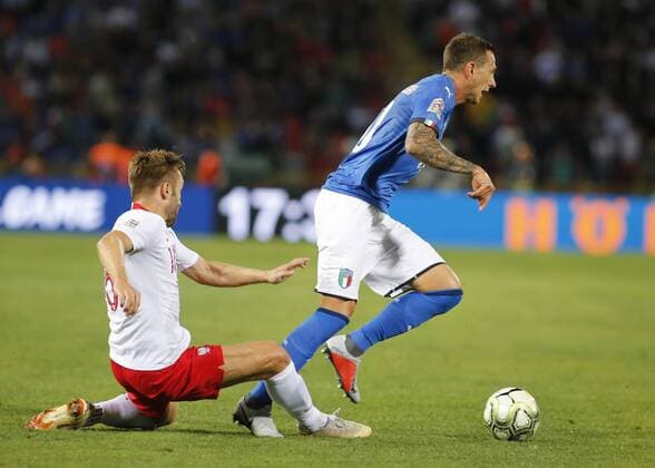 September 7, 2018 - Bologna, Italy - Federico Bernardeschi during Uefa Nation League 2018 match between Italia v Polonia, in Bologna, on September 7, 2018 Italy v Poland - UEFA Nations League A  - ZUMAn230 20180907_zaa_n230_667 Copyright: xLorisxRosellix