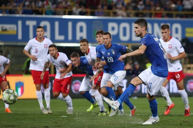 07.09.2018. Bologna, Italy: GIORGINHO SCORE THE GOL during the match UEFA Nations League , Group 3, football match between ITALY V POLAND in DALL ARA STADIUM IN BOLOGNA.  Copyright: xMarcoxIacobuccix xIPAx xMarcoxIacobuccix