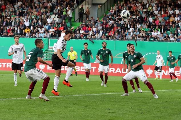 07 09 2018 Football Friendly match International Friendlies Germany Mexico U21 Germany DFB regulations prohibit any use of images Janni Serra 13 Germany U21 with header