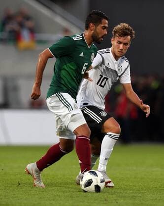 07 09 2018 Soccer Friendly Match International Friendlies Germany Mexico U21 DaMa DFB regulations prohibit any use of images or video clips Joaquin Esquivel 6 Mexico Mexico U21 Luca Waldschmidt 10 Germany U21