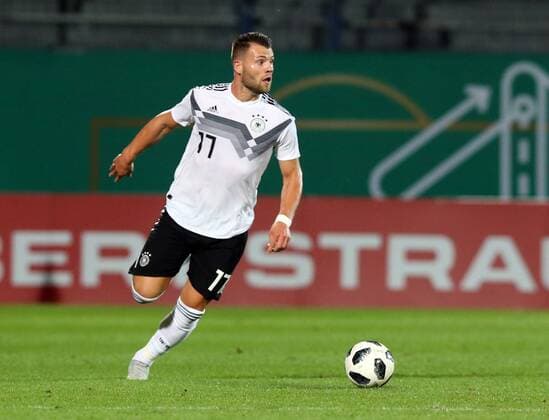 07 09 2018 Soccer Friendly Match International Friendlies Germany Mexico U21 DaMa DFB regulations prohibiting any use of images Eduard Löwen 17 Germany U21 Freisteller Einzelbild