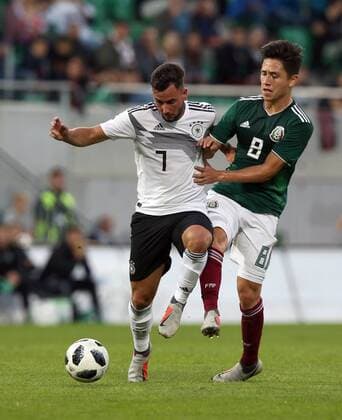 07 09 2018 Soccer Friendly Match International Friendlies Germany Mexico U21 DaMa DFB regulations prohibit any use of photographs as well as video sequences Marco Richter 7 Germany U21 Oscar Macias 8 Mexico Mexico U21