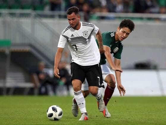 07 09 2018 Soccer Friendly Match International Friendlies Germany Mexico U21 DaMa DFB regulations prohibit any use of photographs as well as video sequences Marco Richter 7 Germany U21 Oscar Macias 8 Mexico Mexico U21