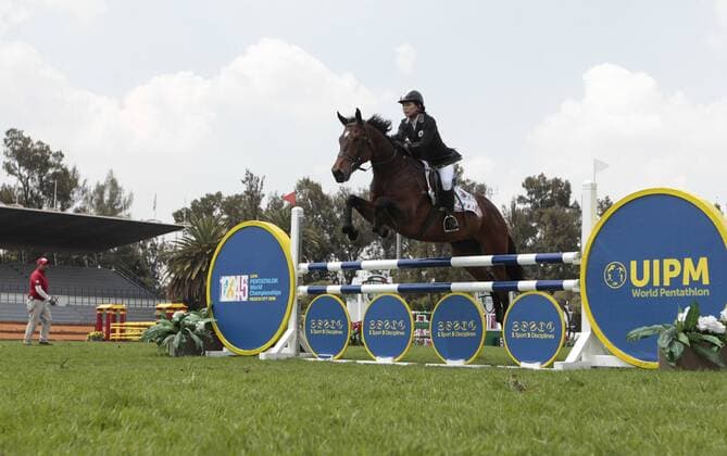 The South Korean Juhye Choi participates in the women s relay equestrian jump event during the Modern pentathlon moderner Fünfkampf World Championship WM Weltmeisterschaft in Mexico City, Mexico, 7 September 2018. Modern Pentathlon World Championship !ACHTUNG: NUR REDAKTIONELLE NUTZUNG!  Copyright: xMarioxGuzmanx MEX01 20180908-636719665751972122