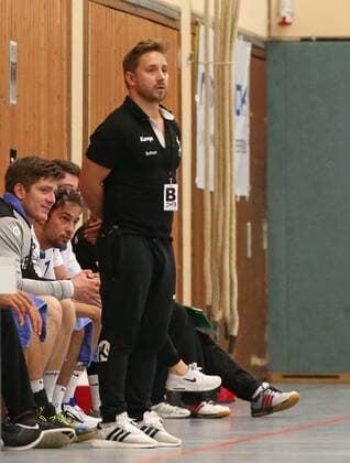 08 09 2018 Germany Kornwestheim Handball 3 Handball Liga Süd SV Kornwestheim vs TV Willstätt SVK Coach Alexander Schurr