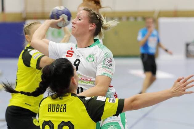 Johanna Schindler Goeppingen defeats 180908 BVB vs FRISCH AUF GOEPPINGEN Season 2018 19 1 Bundesliga Game 1 Sporthalle Bleichstein Herdecke BVB Handball Women Bundesliga Game 2018 19 Dortmund Copyright: xEIBNER Wolfgang_Stummbilligx EP_EER
