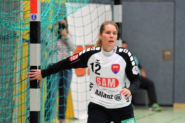 Goalkeeper Monika Lide Herrenberg GER HL Buchholz 08 Rosengarten SG H2Ku Herrenberg 2 League Women Handball Buchholz Copyright: xEIBNER Cebulokx EP_EER