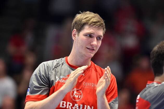 Finn Lemke MT Melsungen Handball 1 Bundesliga MT Melsungen vs. SC DHfK Leipzig 09 09 2018 Handball 1 Bundesliga MT Melsungen vs. SC DHfK Leipzig 09 09 2018 Kassel Copyright: xEIBNER RolandxSippelx EP_RSL