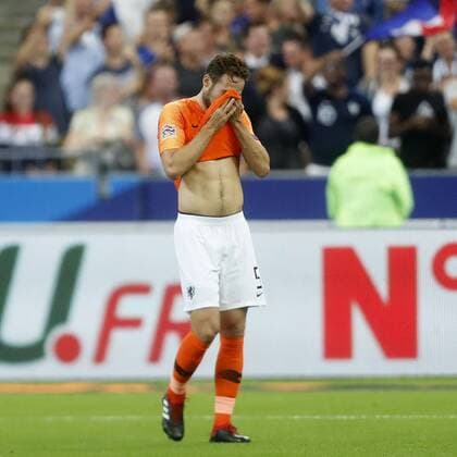 SAINT DENIS, 09-09-2018, Stadium Stade France , football, season 2018 2019, Nations League , Netherlands player Daley Blind after 1-0 during the game France - Netherlands France - Netherlands  x2457099x