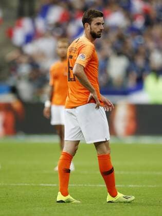Davy Propper of Holland during the UEFA Nations League A group 1 qualifying match between France and The Netherlands on September 09, 2018 at Stade de France in Saint Denis, France UEFA Nations League A group 1 2018 2019 xVIxVIxImagesx xMauricexvanxSteenxIVx 12065559