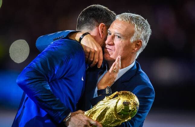 Didier Deschamps ( selectionneur - entraineur - France ) Hugo Lloris ( France ) FOOTBALL : France vs Pays Bas - Ligue des Nations - Saint Denis - 09 09 2018 FedericoPestellini Panoramic 