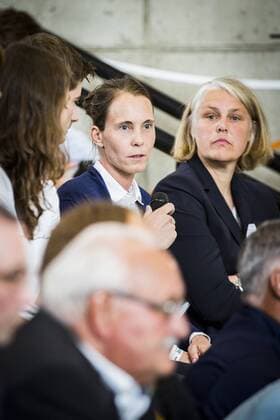GER, Saisoneröffnung Allianz Frauen-Bundesliga 10.09.2018, Deutsches Fußballmuseum, Dortmund, GER, Saisoneröffnung Allianz Frauen-Bundesliga, DFL REGULATIONS PROHIBIT ANY USE OF PHOTOGRAPHS AS IMAGE SEQUENCES AND OR QUASI-VIDEO im Bild picture shows: Carmen Roth (Trainerin SV Werder Bremen) im Interview, *** GER Season Opening Allianz Women Bundesliga 10 09 2018 German Football Museum Dortmund GER Season Opening Allianz Women Bundesliga DFL REGULATIONS PROHIBIT ANY USE OF PHOTOGRAPH AS IMAGE SEQUENCES AND OR QUASI VIDEO Pictured picture shows Carmen Roth Coach SV Werder Bremen in an interview nordphotox xRauch nph00251